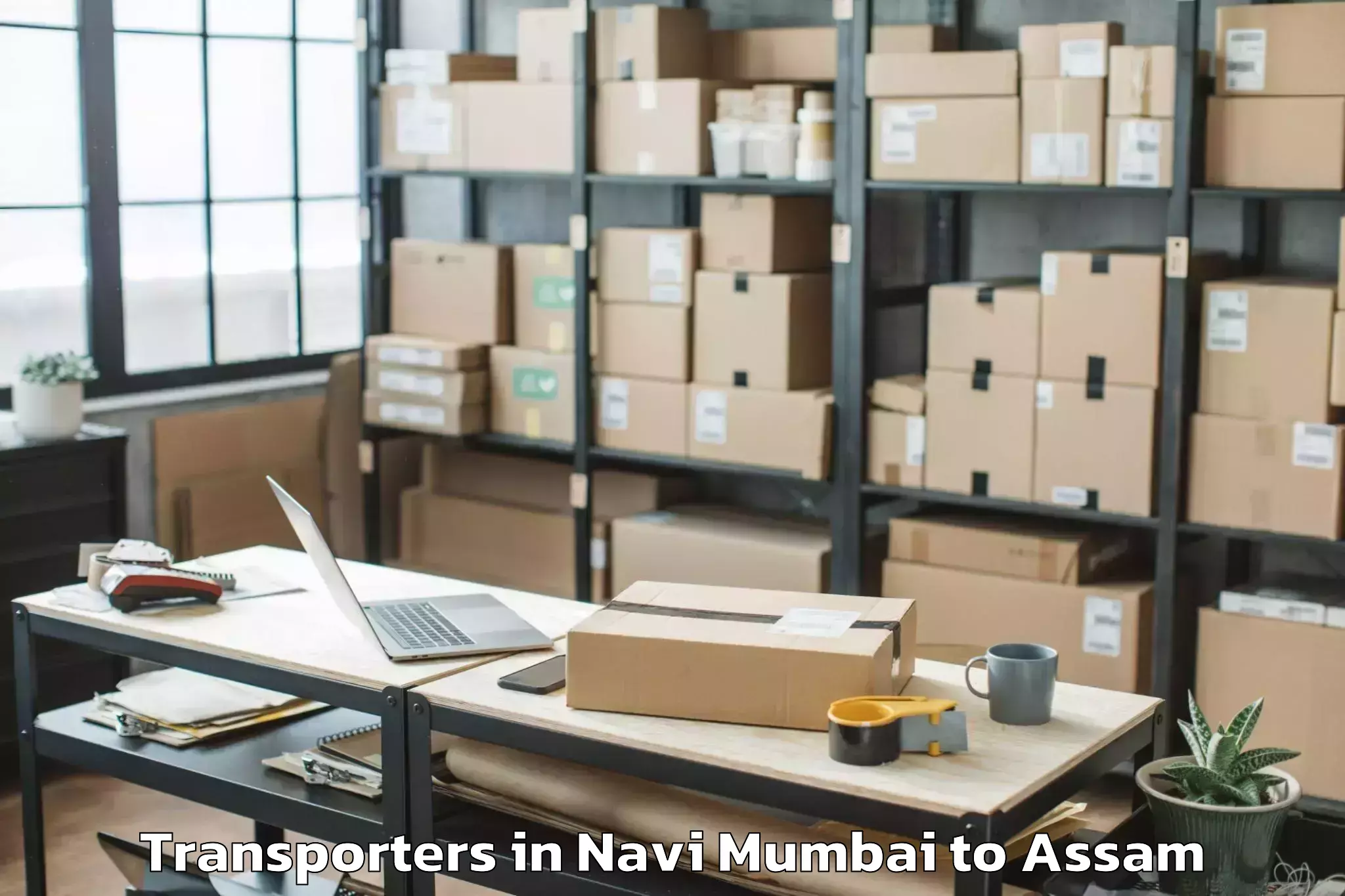 Top Navi Mumbai to Boitamari Transporters Available